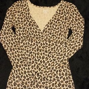 5 for 15!  Express Leopard Print Sexy Basic Vee